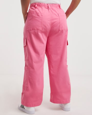 Hot Pink Double Pocket Cargo Trouser