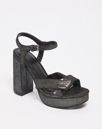 Anzio Colour Block Platform Sandals Wide Fit