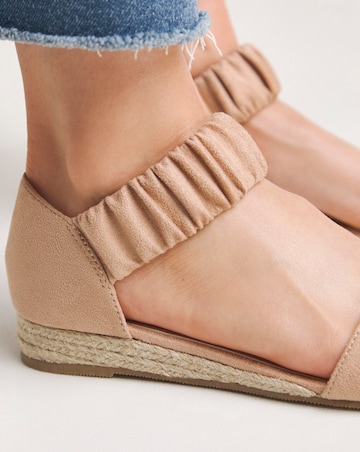 Candace Twin Strap Espadrille Sandals - Extra Wide Fit (EEE)