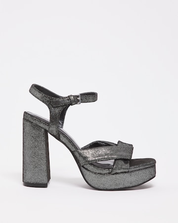 Anzio Colour Block Platform Sandals Wide Fit