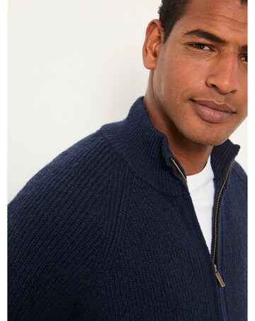 FatFace Harwick Zip Through Jumper (Regular & Tall) - Navy