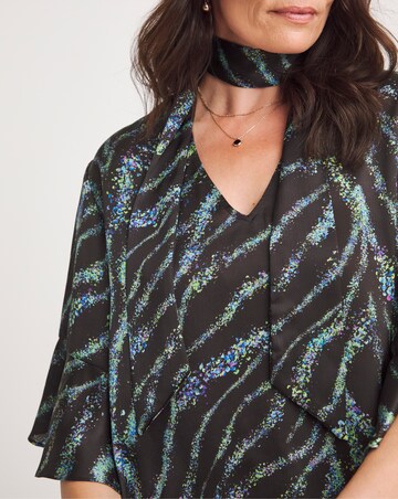 Joanna Hope Tie Neck Blouse