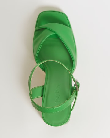 Tara Twist Front Platform Heeled Sandals - Extra Wide Fit (EEE)