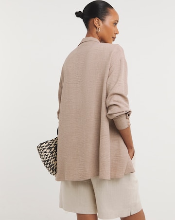 Textured Oversized Shirt