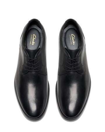 Clarks Brandon Lace Leather Shoe - Black