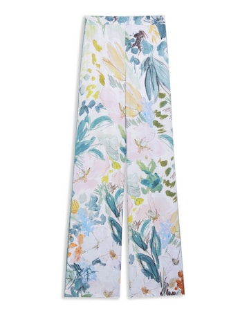 Ted Baker Printed Wide Leg Trouser