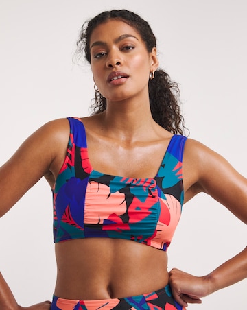 Tropical Mix And Match Square Neck Bikini Top