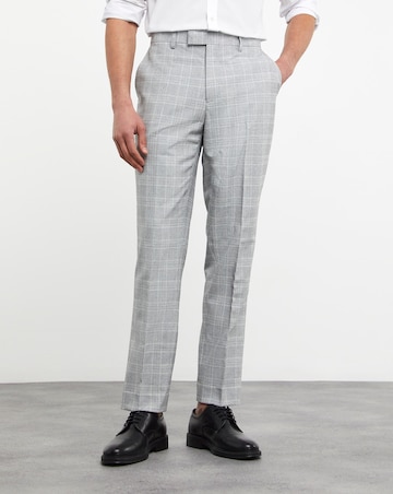 Jasper Light Grey Check Suit Trouser