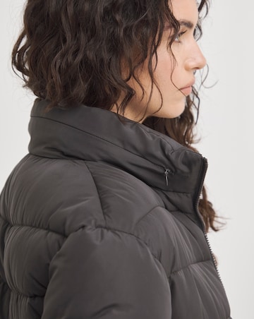 Charcoal Padded Puffer Coat