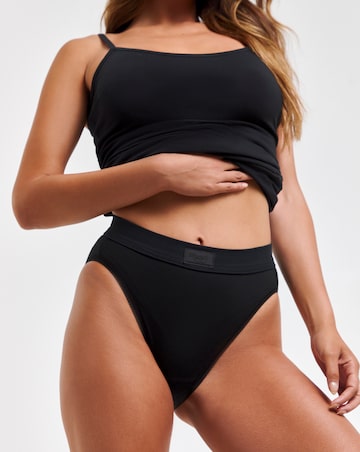 Sloggi 2Pack Double Comfort Cotton Tai Knickers Black