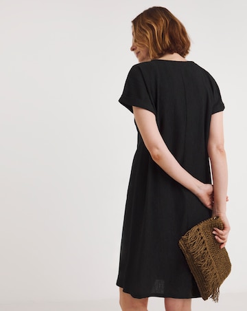 Textured Jersey Swing Dress