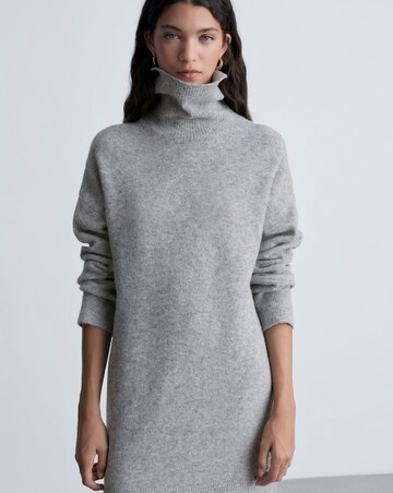Mango Short Knitted Turtleneck Dress