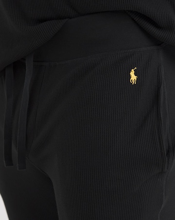 Polo Ralph Lauren Black Waffle Lounge Mix & Match Black Jogger