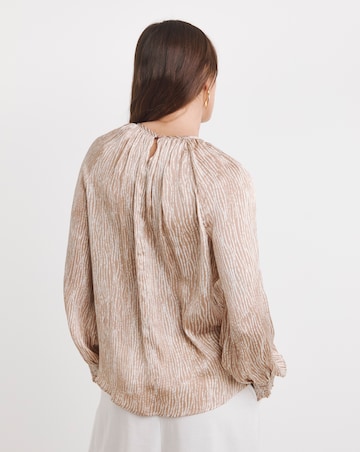 Raglan Sleeve Satin Top