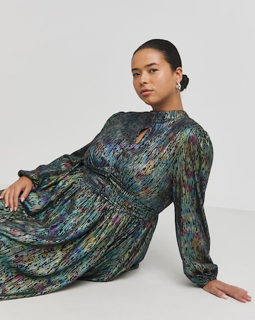 Lovedrobe Black Metallic Mini Dress