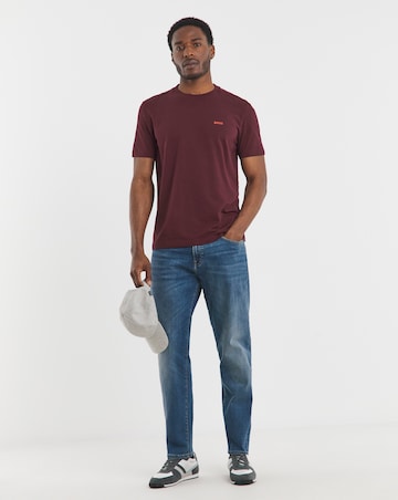 BOSS Short Sleeve Chest Logo T-Shirt - Burgundy