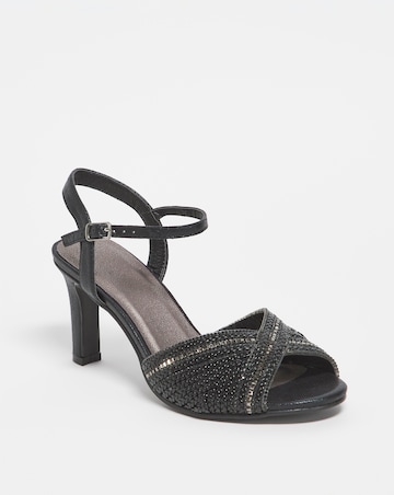 Joanna Hope Peep Toe Occasion Sandal - Extra Wide Fit (EEE)
