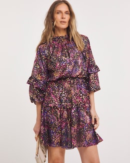 Joanna Hope Foil Print Dress