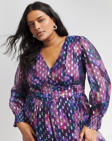 Lovedrobe Silver Detailing Midaxi Dress