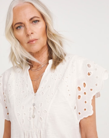 Julipa Broderie Pure Cotton Top