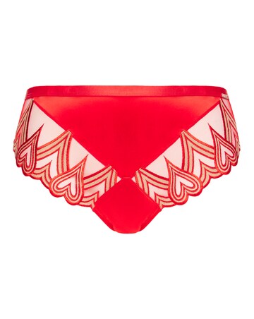 Figleaves Curve Siren Heart and Satin Brazilian - Red