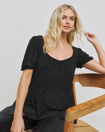 Sweetheart Mesh Top