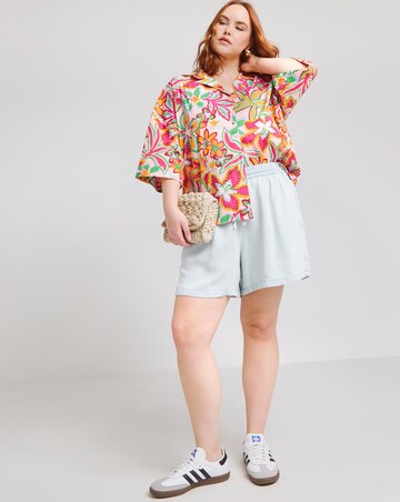 Native Youth Relaxed Fit Botanical Flower Shirt