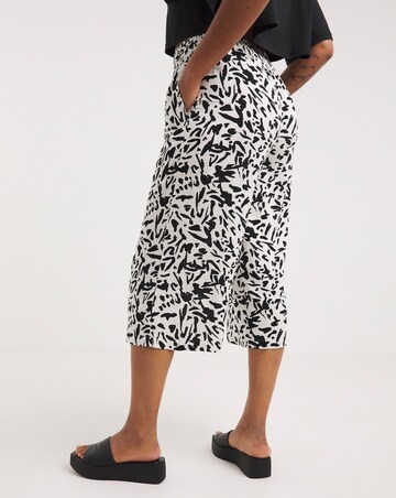 Mono Print Culotte Trouser