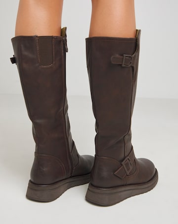 Heavenly Feet Rubymae Knee High Boots Curvy Calf Extra Wide EEE Fit