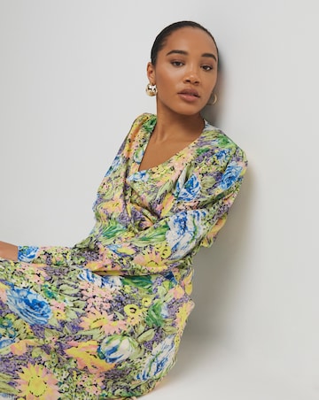 Hope & Ivy Katie Floral Midi Dress