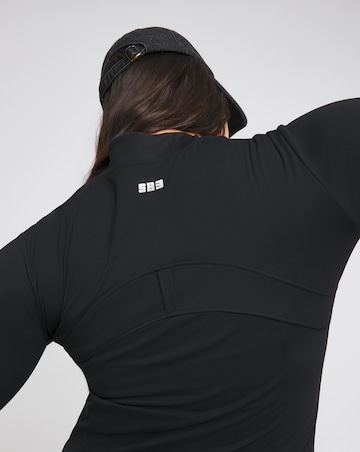 SB3 MAGISCULPT Black Active Seam Detailing Sculpting Jacket