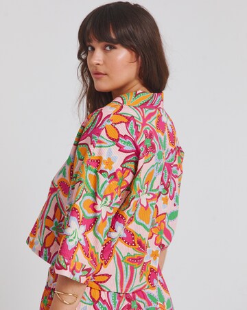 Native Youth Relaxed Fit Botanical Flower Shirt