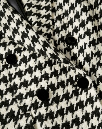 Mango Bingo Houndstooth Wool-Blend Coat