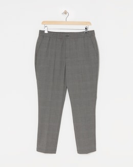 Tapered Check Smart Jogger Trouser