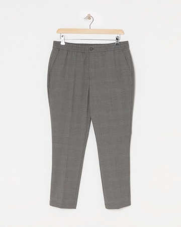 Tapered Check Smart Jogger Trouser