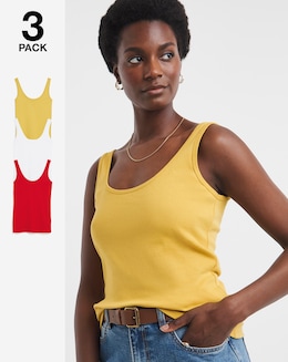 Pure Cotton 3 Pack Vests