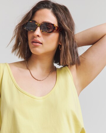 Simply Be Yellow Longline Slouchy Vest