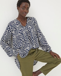 FatFace Georgie Patchwork Geo Tunic