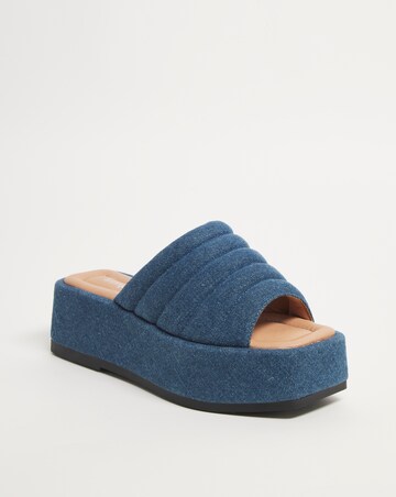 Barley Quilted Flatform Sandals - Wide Fit (E)
