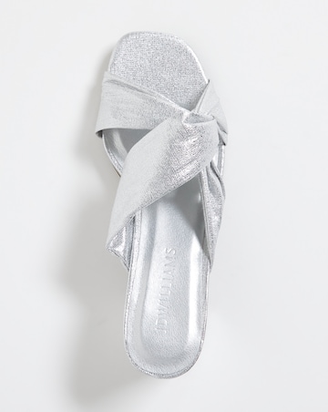 Joanna Hope Block Heel Twist Mule - Wide Fit (E)