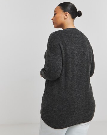 Charcoal Boyfriend Cardigan
