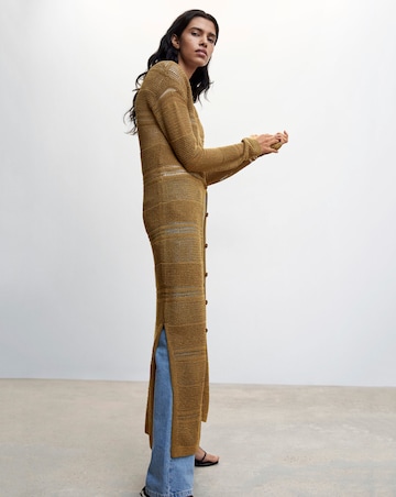 Mango Side Slit Cardigan