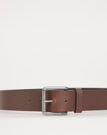 BOSS Dark Brown Leather Belt