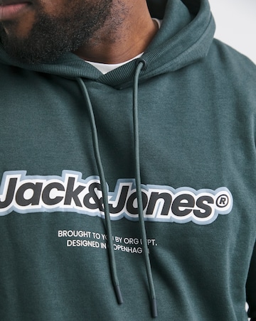 Jack & Jones Vesterbro Logo Hoodie - Teal