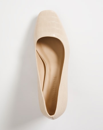 Block Heel Court Shoe E Fit
