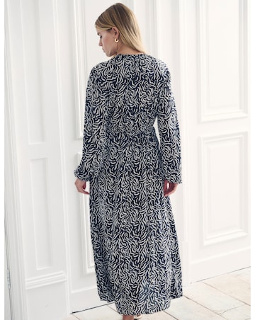 Nobody's Child Black Printed Iris Midaxi Dress