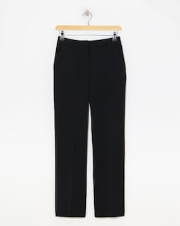 Black Tailored Straight Leg Trousers
