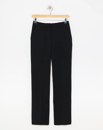 Black Tailored Straight Leg Trousers