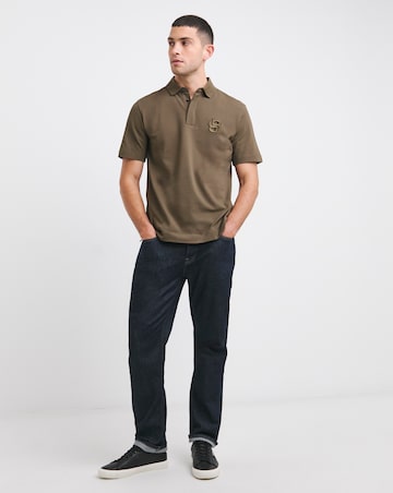 BOSS Short Sleeve Green BB Embroidered Polo