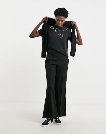 Pure Cotton Black Heatseal T-shirt
